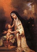 Bartolome Esteban Murillo Lima, Santa Rosa china oil painting artist